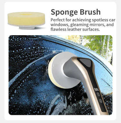 Electric Cleaning Brush Cordless Handheld Shower Scrubber Spin Cleaner Multifunctional Cleaner with 7PCS Heads Bathroom Kitchen