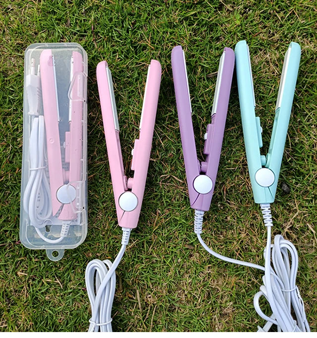 3 in 1 Hair Iron High Quality flat iron Straightening hot comb mini professional hair straightener & Curling Iron Styling Tools Beauty World Shop