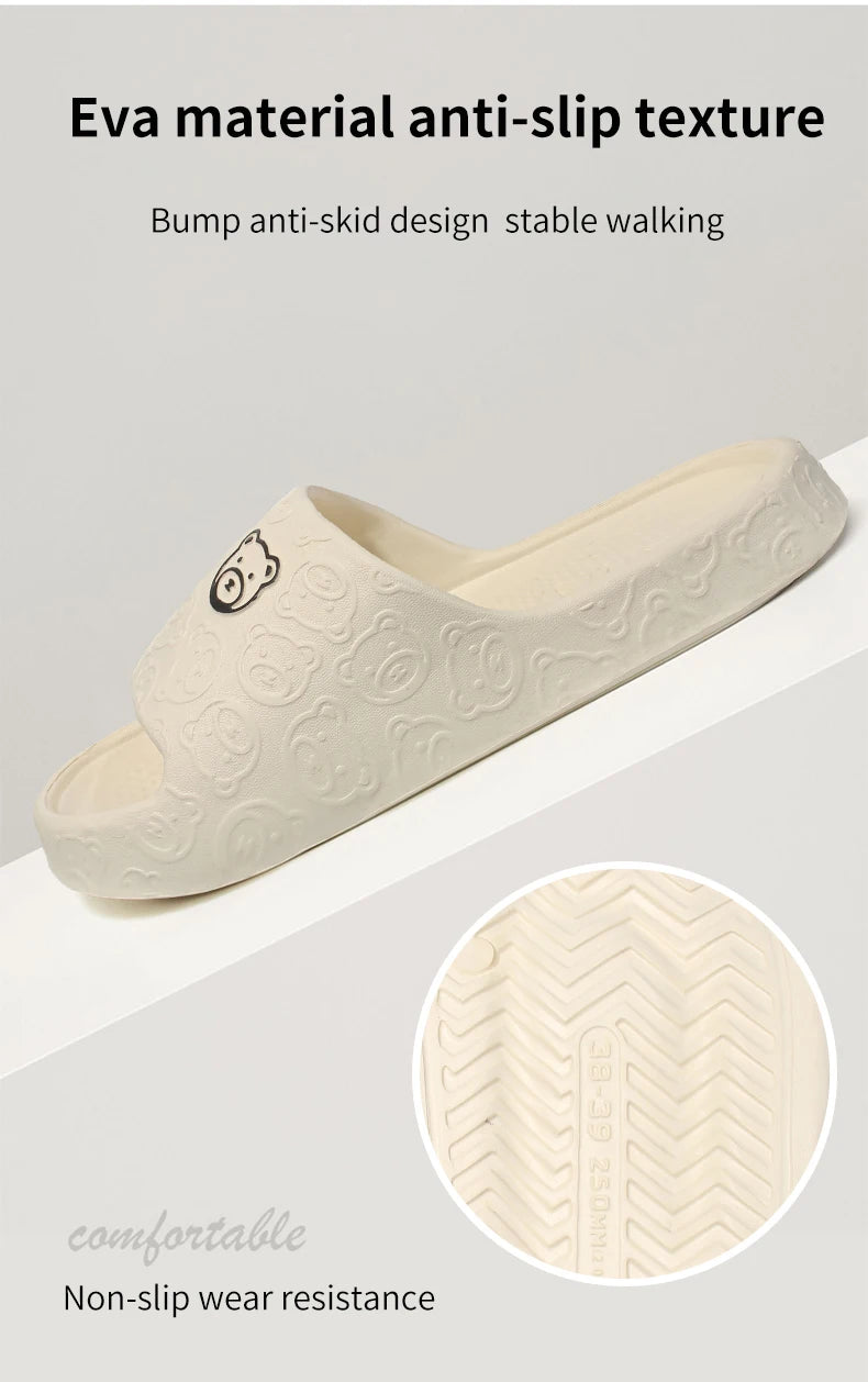 Non-slip Slippers Female Outer Wear 2024 New Bathroom Bathroom Indoor Home Sandals Female Summer Eva Beauty World Shop