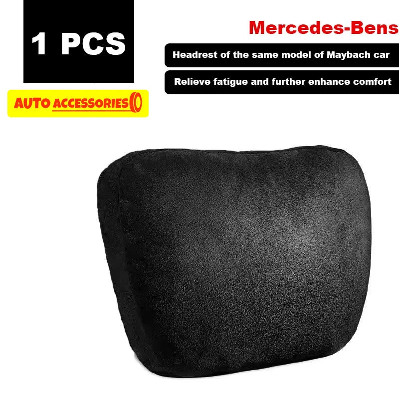 Car Headrest Neck Support Seat / Maybach Design S Class Soft Universal Adjustable Car Pillow Neck Rest Cushion High Quality Beauty World Shop