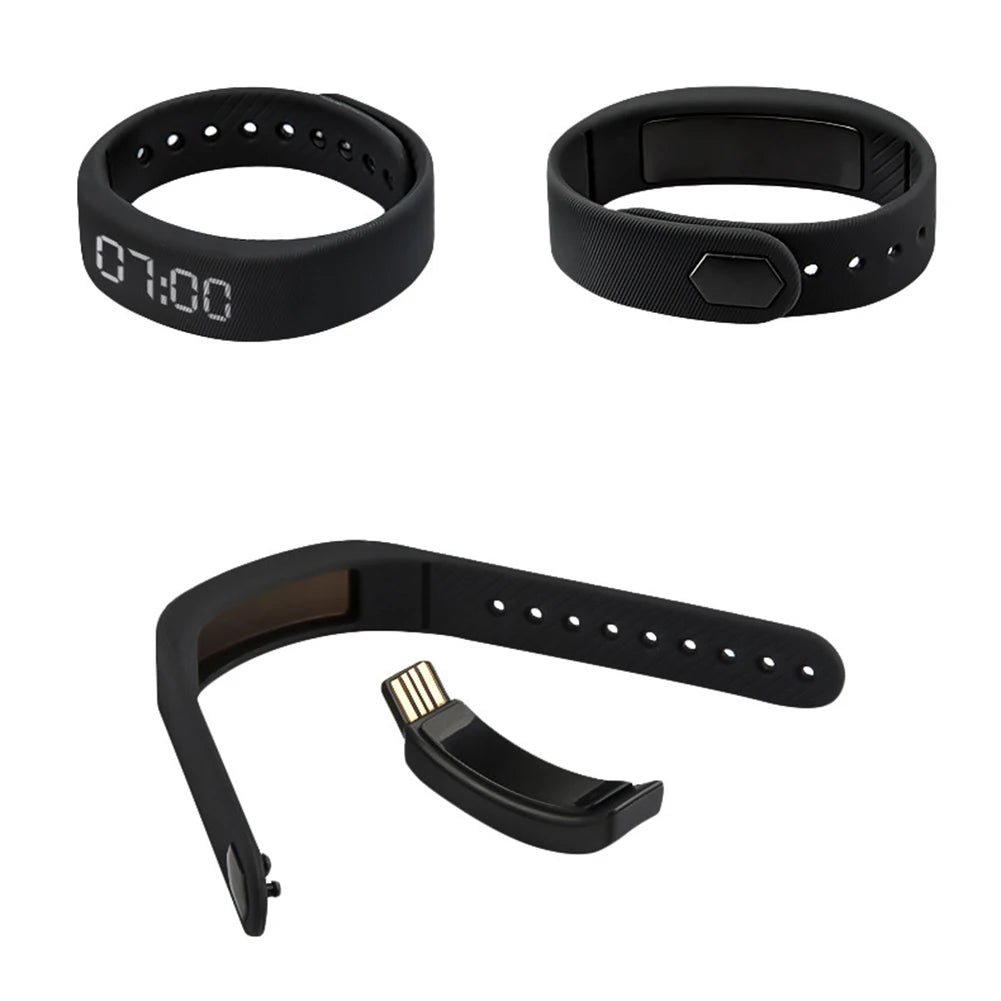 LED Digital Smart Wristbands Waterproof Smart Clock Smartband With Running Pedometer Monitor Smart Band Vibration Alarm Reminder Beauty World Shop