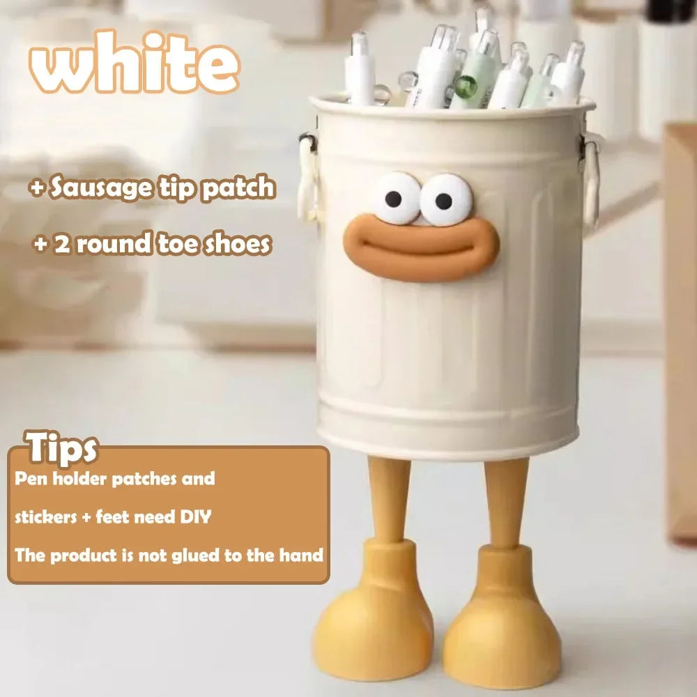 1 Pcs Cartoon Desk Organizer - Cute Stationery Storage for Pen/Pencil Office Home Study Simple Design Pen/Pencil Holder Beauty Trend Shop