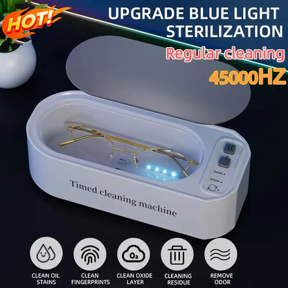 250mAh Ultrasonic Glasses Cleaning Machine Ultrasound Timed Jewelry Toothbrush High Frequency Ultrasonic Cleaner Bath 2026 Beauty World Shop