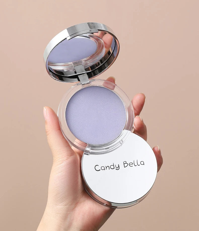 1PC Candy Bella Violet Cream To Powder Skin-friendly Skin Natural Face Long Lasting Oil-controlling Contouring Powder Cosmetics Beauty World Shop