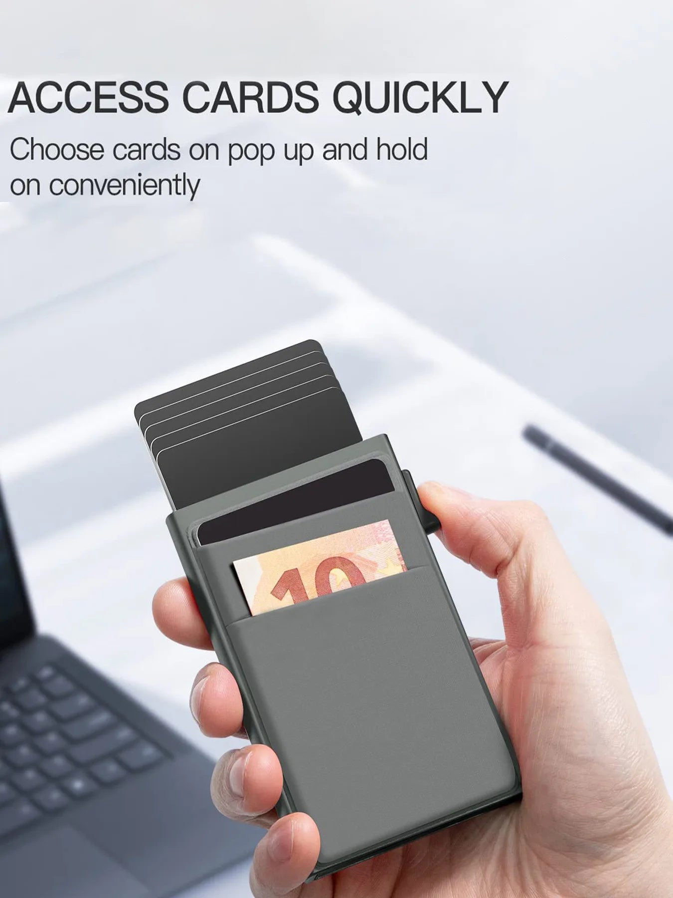 Anti-theft Cards Protectors Card Holder Minimalist Smart Wallet RFID Protection Aluminum Metal Box Cardholder Case Porte Carte Beauty World Shop