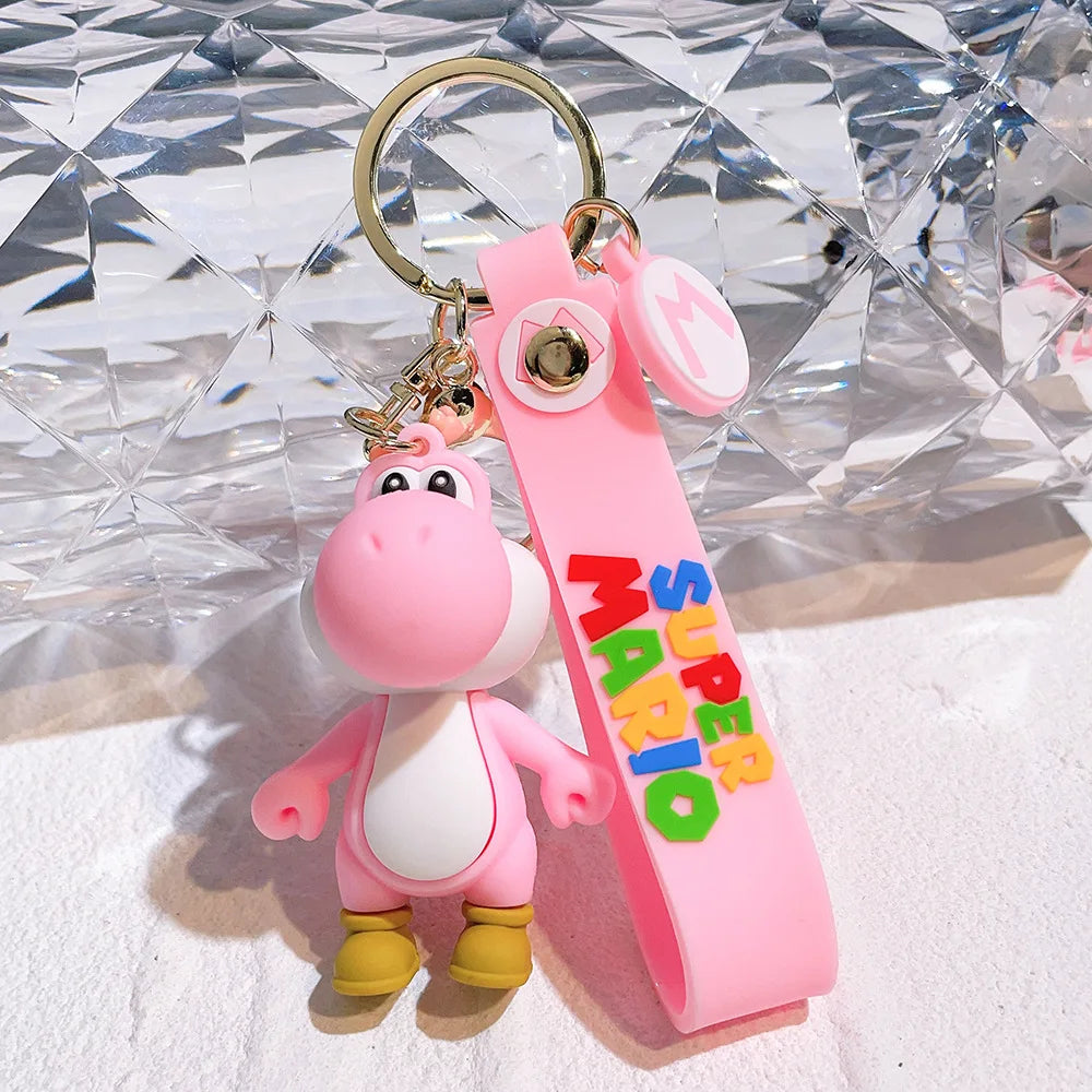 19 Styles Anime Keychain Mario Bros Luigi Toad Bowser Action Figure Model PVC Cartoon Bag Doll Pendant Toys Gift Beauty World Shop