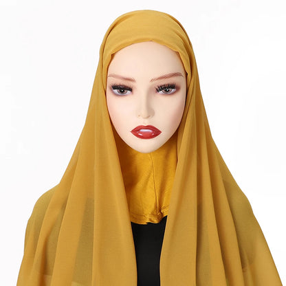 Full Cover Inner Muslim Chiffon Hijab Instant Scarf Islamic Cap Head Wear Caps Underscarf Bone Bonnet Headcover Beauty World Shop