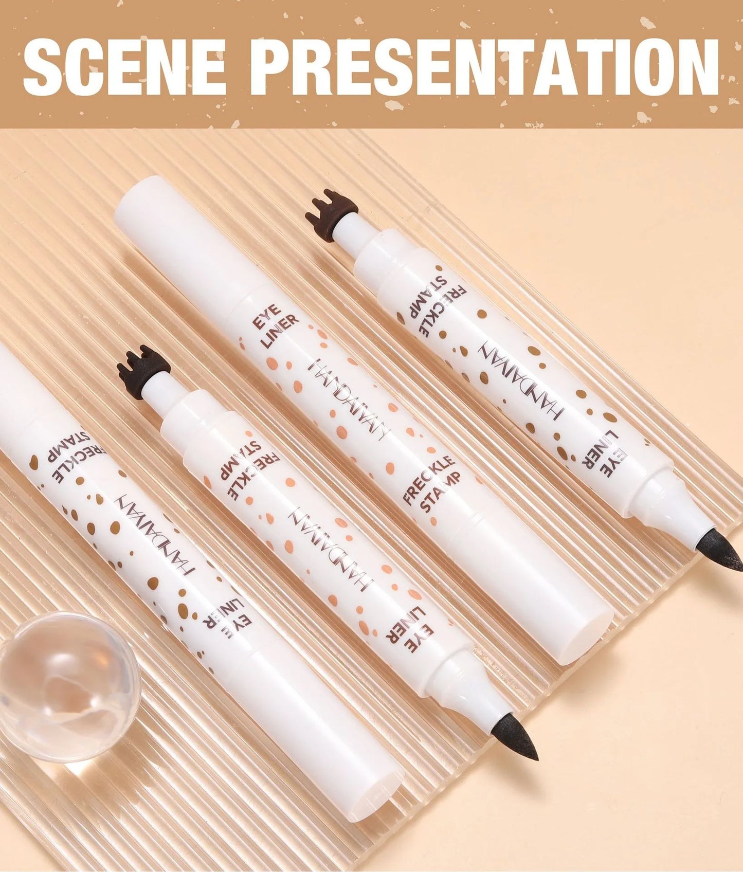 1PC Face Fake Freckles Pen Natural Waterproof Lifelike Fake Freckles Pen for Long Lasting Look Dot Spot Pen Makep Tool Cosmetic Beauty World Shop