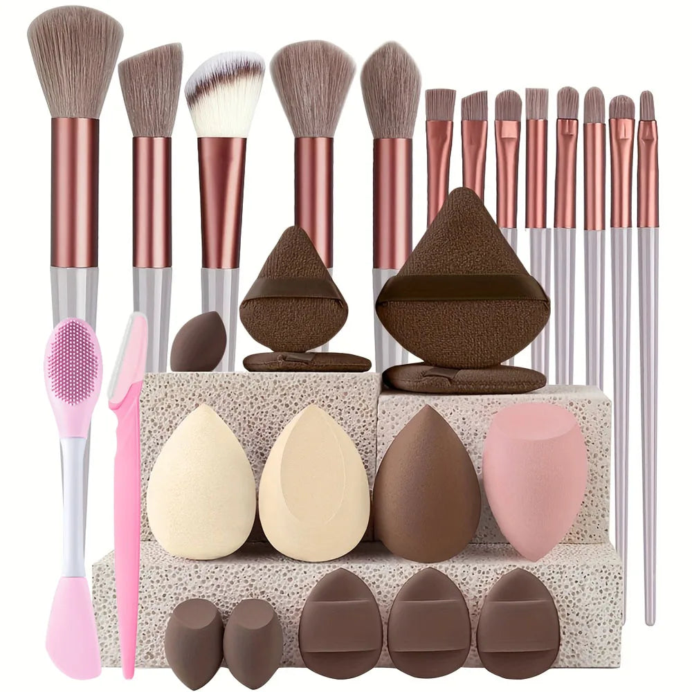 Makeup Brushes 8-29Pcs Makeup Kit Professional Women Cosmetic Soft Powder Brush Eyeshadow Foundation Full Set Travel Beauty Tool Beauty World Shop