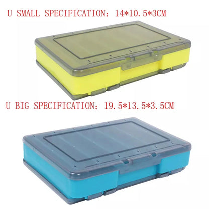 Shrimp Fishing Box Fishing Accessories Box Squid Jig Box Tackle Double Side Folio U Size Wooden Plastic Case for Fish Beauty World Shop
