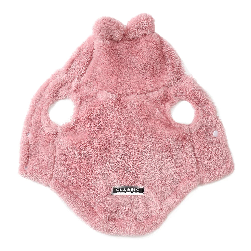 Soft Fleece Pet Dog Clothes Cute Hoodie Coat For Small Medium Dogs Cats Autumn Winter Puppy Hooded Jacket Sweater Pug Apparel Beauty World Shop