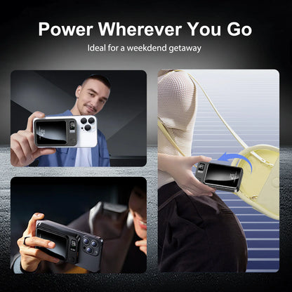 Magnetic Power Bank Wireless 10000Ah Portable 22.5W Fast Charging LED Digital For magsafe For iPhone 17 16 15 Por Max PowerBank Beauty World Shop