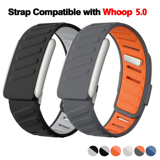 New WHOOP SportFlex Wrist Band Soft-Touch Silicone Waterproof and Sweatproof Adjustable Strap , 5.0 Compatible Beauty World Shop