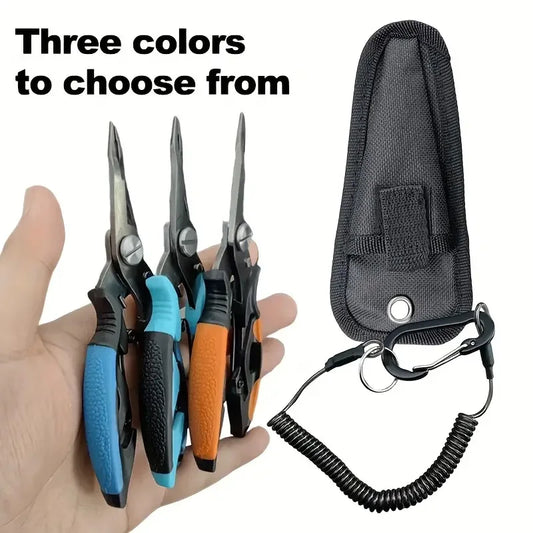 New Multifunctional Fishing Pliers Accessories 420 Stainless Steel Body Scissors Line Cutter Hooks Remover Outdoor Fishing Tools Beauty World Shop