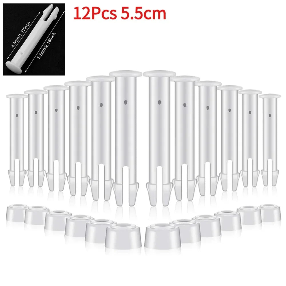 12/24Pcs Replacement Plastic Pool Joint Pins for Intex Round Metal Frame Pools with Rubber Seals Lock Set Swimming Pool Parts Beauty World Shop