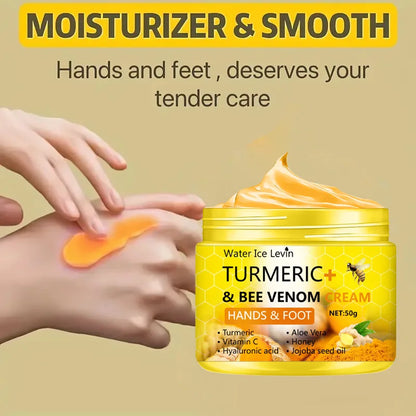 Turmeric Bee Venom Anti-Drying Crack Foot Cream Hand Cracked Repair Skin Removal Care Cream Dead Feet Hand Skin 50g Beauty World Shop