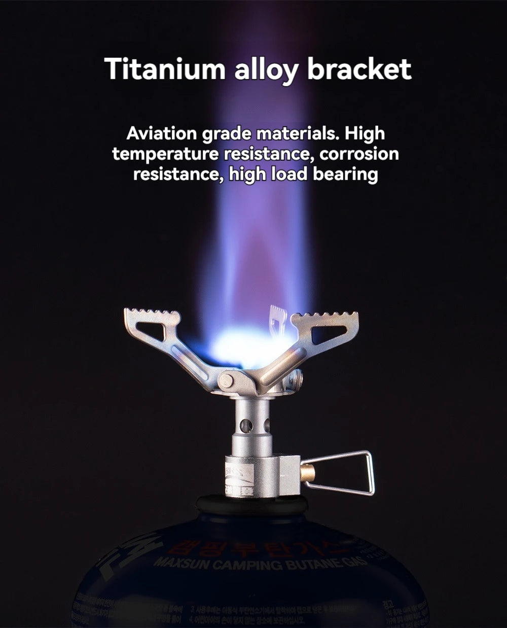 BRS-3000T Titanium Mini Camping Gas Burners 25g One-Piece Pocket Stove Outdooor Hiking Folding Cooking Furnace Portable ﻿ Beauty World Shop