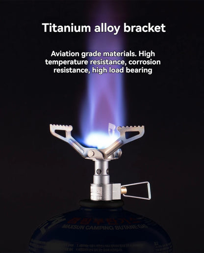 BRS-3000T Titanium Mini Camping Gas Burners 25g One-Piece Pocket Stove Outdooor Hiking Folding Cooking Furnace Portable ﻿ Beauty World Shop