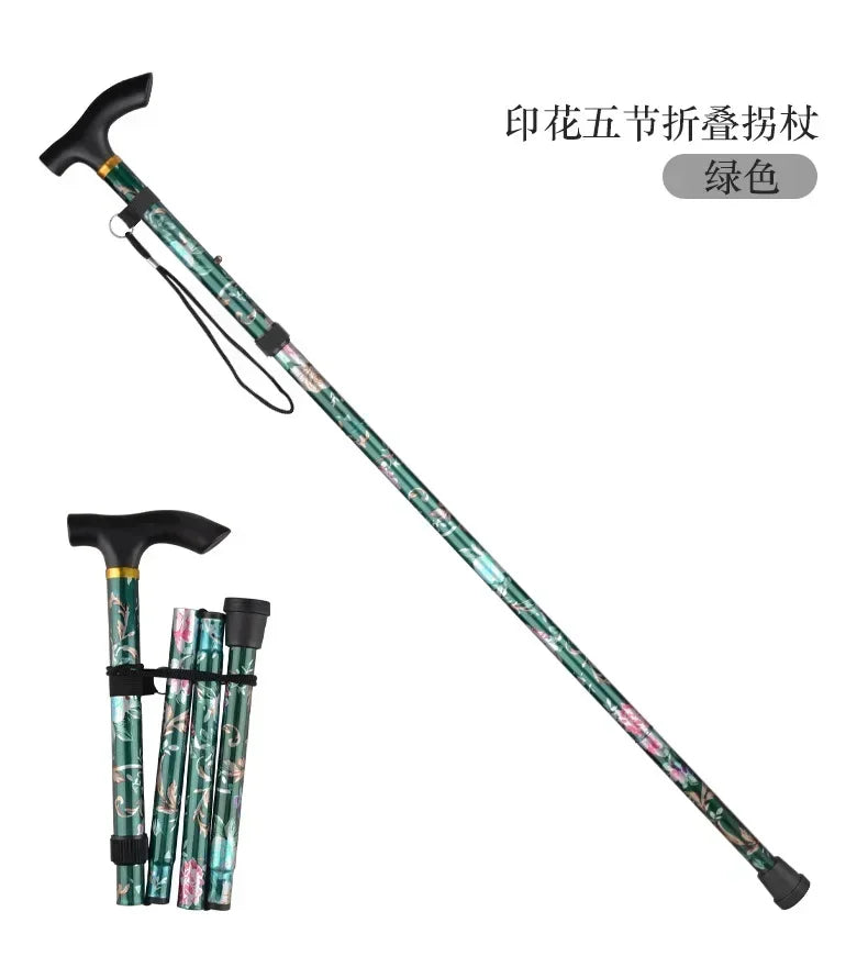 Outdoor Walking Sticks Hiking Camping Mountaineering Poles Telescopic Baton Trekking Poles Folding Cane Crutches Pole Unisex Beauty World Shop