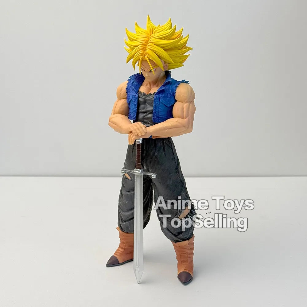 25cm/9.84in Anime Dragon Ball Z Trunks Figure Future Trunks Action Figures MPVC Statue Collection Model Toys for Children Gifts Beauty World Shop