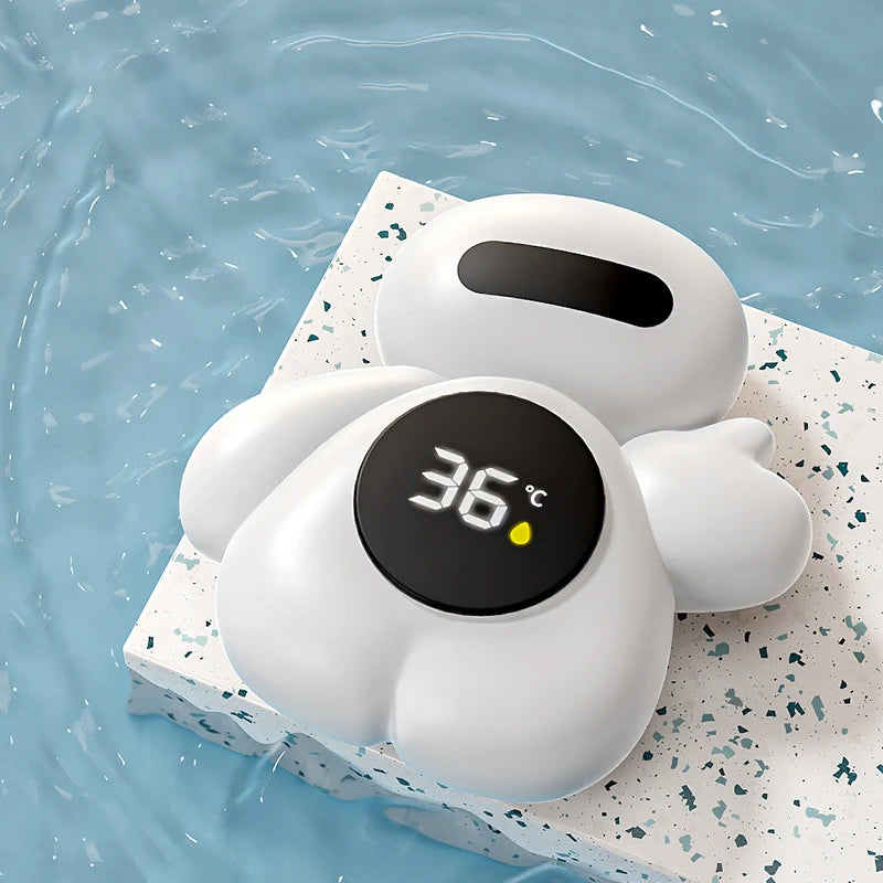 Baby bath thermometer Tub Temperature Monitor Hot Cold Water Resistant Temperature Warning Monitor Upgraded Sensor LED display Beauty World Shop