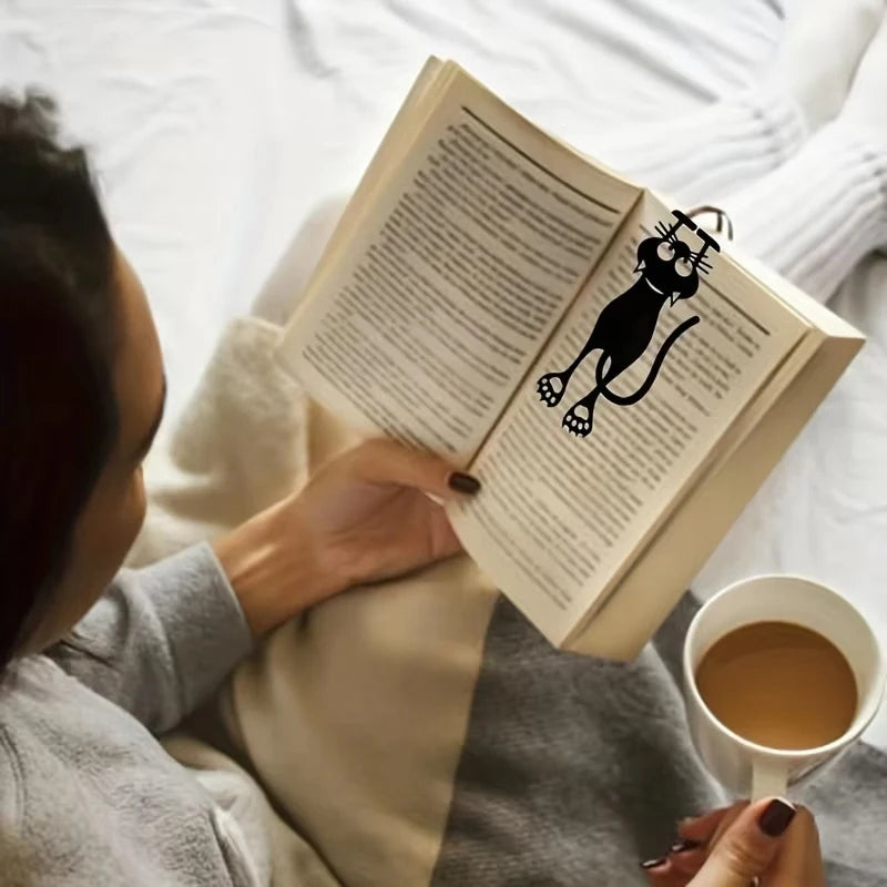 1-5PCS Kawaii Black Cat Bookmarks for Books 3D Plastic Stereo Animal Book Mark for Student Teacher's Gifts Creative Stationery Beauty World Shop