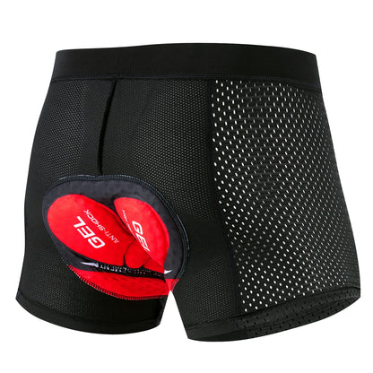 New Cycling Shorts Men's Cycling Underwear Breathable Mesh Riding Underpant Gel Pad Shockproof Bike Shorts Bicycle Underwear Beauty World Shop