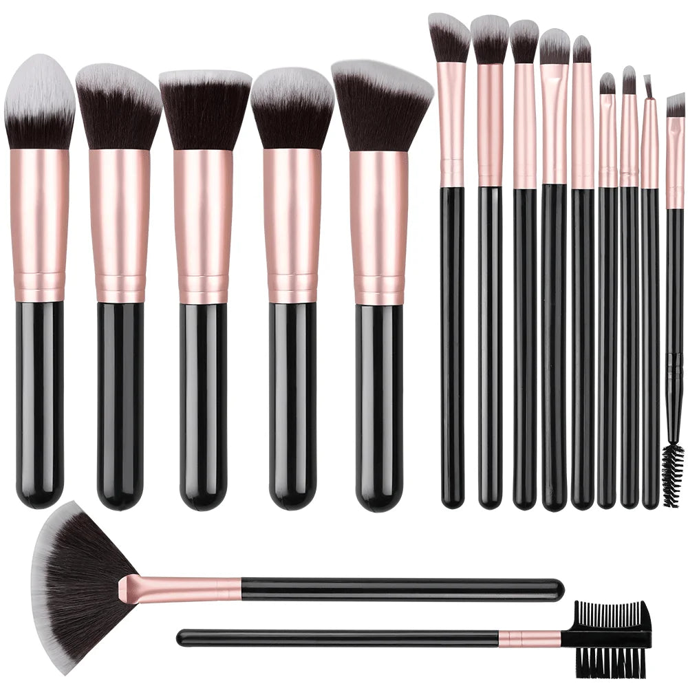 Professional 14/16PCS Makeup Brushes Set Soft Fluffy Eye Shadow Foundation Blush Powder Concealers Female Cosmetics Beauty Tools Beauty World Shop