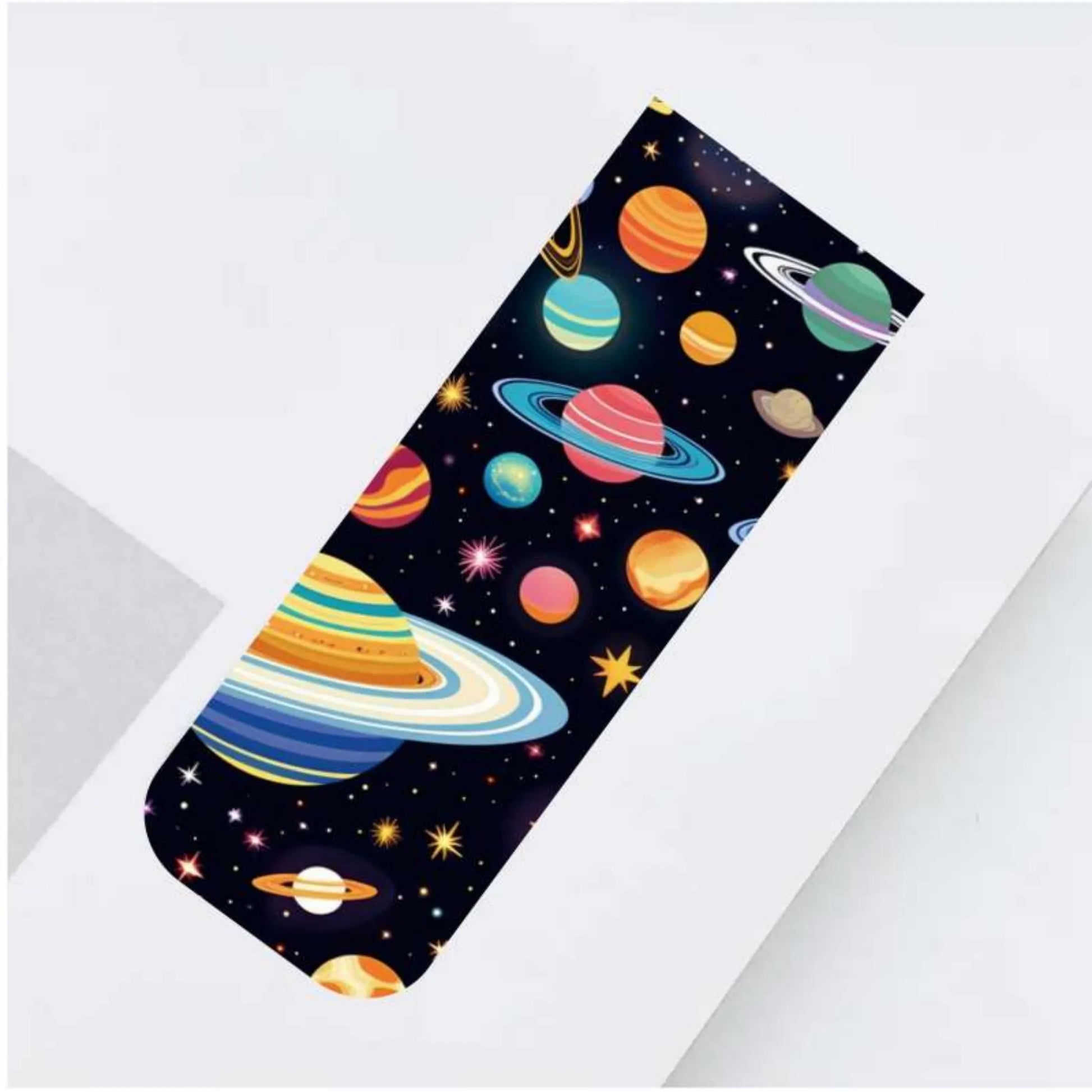 12pcs Space & Planet Themed Magnetic Bookmarks - Durable Paper Page Markers for Students, Teachers and Everyday Use Beauty World Shop