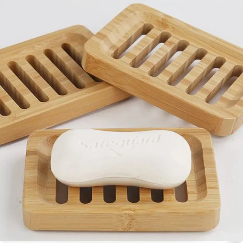 Bamboo Case Tray Wooden Prevent Mildew Drain Soap Box Natural Bamboo Dishes Bath Soap Holder Container Bathroom Washroom Tools Beauty World Shop