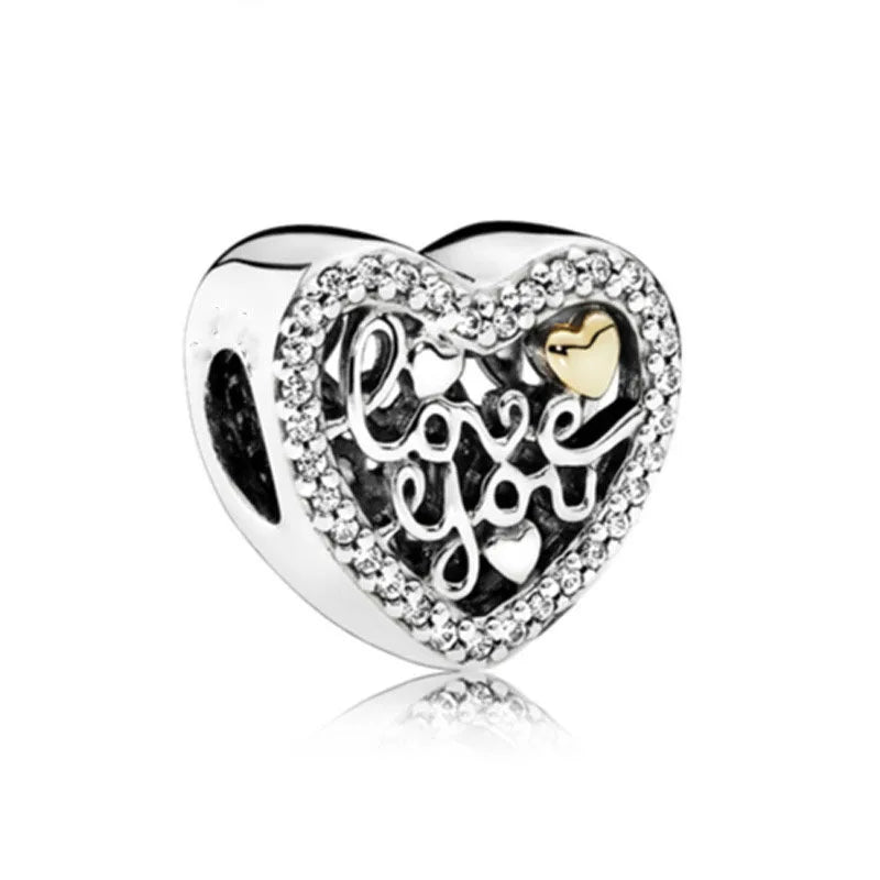 2025 New S925 Silver Spring Ball Bear Cross Pendant Suitable for Original Bracelets DIY Accessories Women's Charm Jewelry Gifts Beauty World Shop