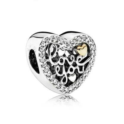 2025 New S925 Silver Spring Ball Bear Cross Pendant Suitable for Original Bracelets DIY Accessories Women's Charm Jewelry Gifts Beauty World Shop