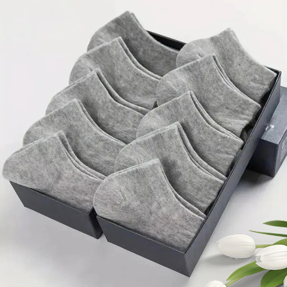 10/20/30/40/50 Pairs Of Breathable Deodorant Men's Low Cut Ankle Socks - Sweat Wicking And Comfortable Summer Wear Beauty World Shop