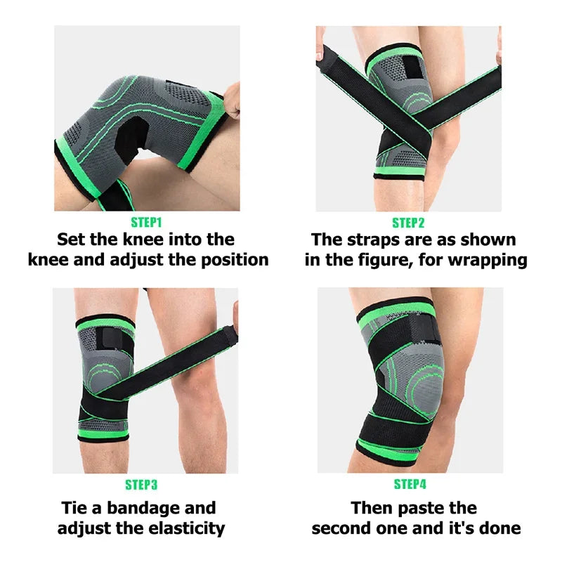 1pc Knee Brace Knee Sleeve Support For Men And Women Knee Pads For Running, Hiking Meniscus Tear Arthritis Joint Pain Relief Beauty World Shop