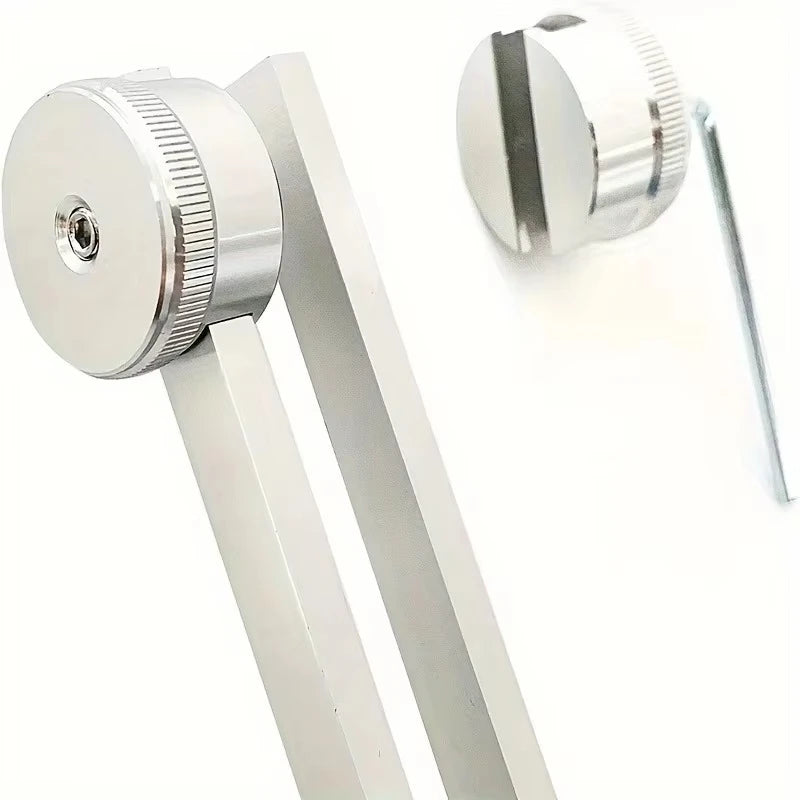 128Hz Tuning Fork  for Sound Therapy Stress Reduction Otoacoustic Emission Testing and Ear Cleaning Tools (Mallet&Wrench Include Beauty World Shop