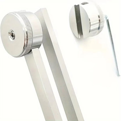 128Hz Tuning Fork  for Sound Therapy Stress Reduction Otoacoustic Emission Testing and Ear Cleaning Tools (Mallet&Wrench Include Beauty World Shop