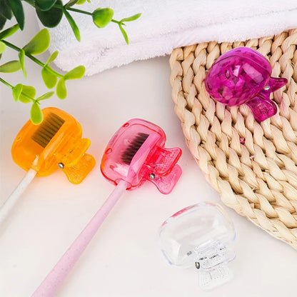 1PCS Travel Toothbrush Head Covers Toothbrush Protector Cap Brush Pod Case Protective Portable Plastic Clip For Household Travel Beauty World Shop