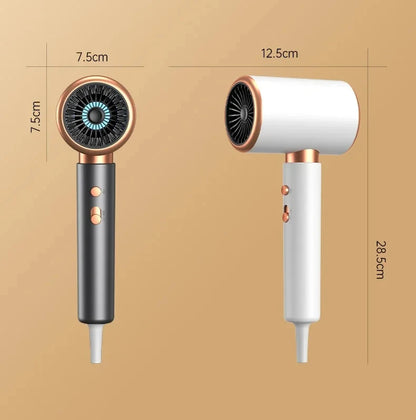 HOMEFISH 2000W Salon Hair Dryer with Hot/Cold Air Brush Negative Ionic Technology 5th Gear Strong Power Hairdryer without Comb Beauty World Shop