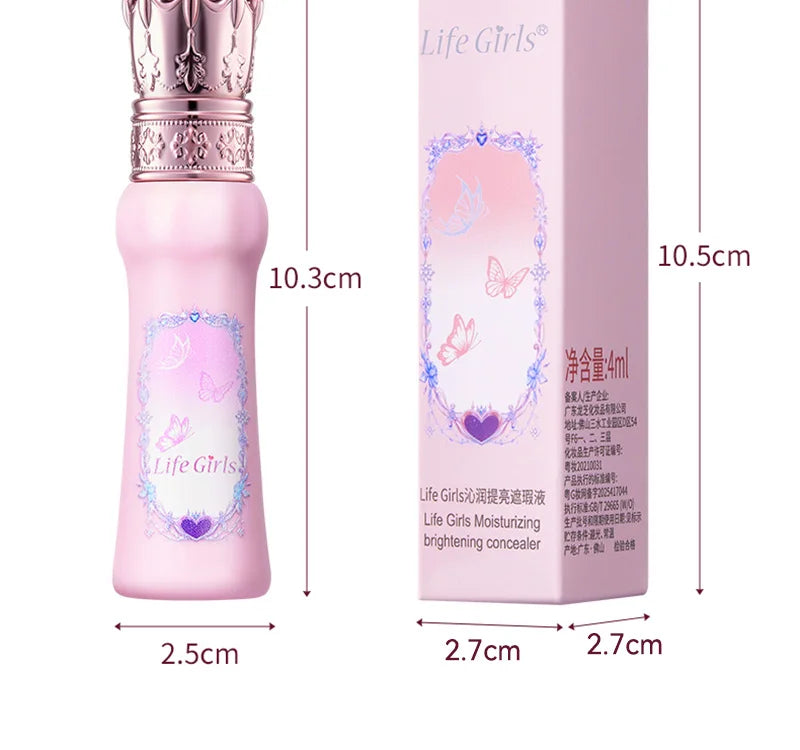 Hua Yin Ji Brightening Concealer, a fair-skinned girl's tender pink look, natural nude makeup, and a natural look,flowers Beauty Trend Shop