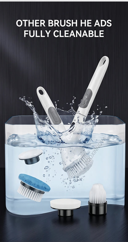 Household CordLess Electric Cleaning Brush Kitchen Gadgets Hair Brushes Bathroom Broom Toilet Mops Multifunctional Spin Scrubber Beauty World Shop