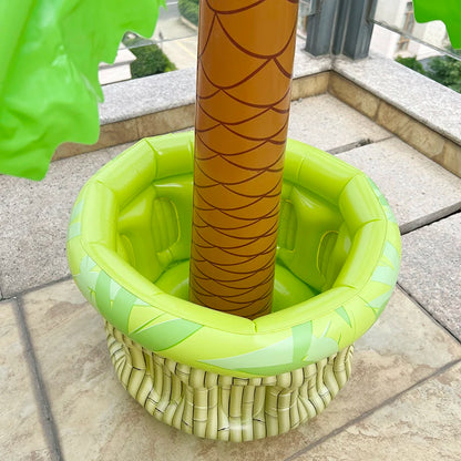 Inflatable Palm Tree Ice Bucket Bear Cooler Drink Holder Hawaiian Birthday Decoration Summer Beach Pool Party Supplies Balloon Beauty World Shop
