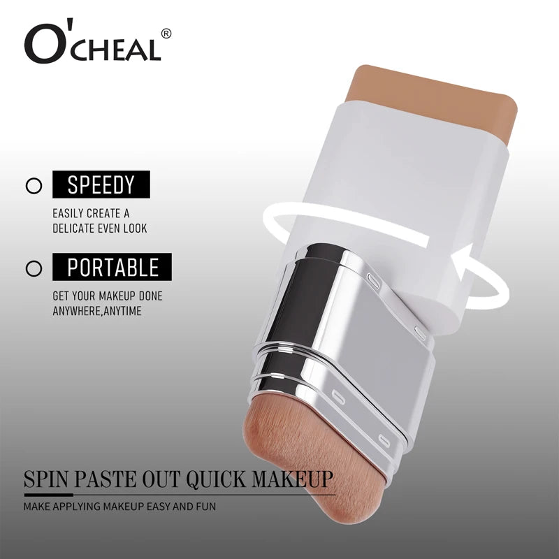 O'CHEAL Perfect Cover Stick Thin And Comfortable Concealer Foundation Cream Stick Instant Natural Waterproof Long-lasting Makeup Beauty World Shop