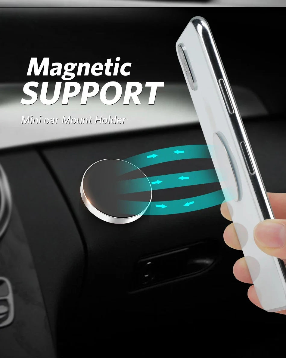 Magnetic Car Phone Holder Universal Car Phone Stand for iPhone Xiaomi Huawei Samsung Dashboard Wall Mounted Car Magnet Sticker Beauty World Shop