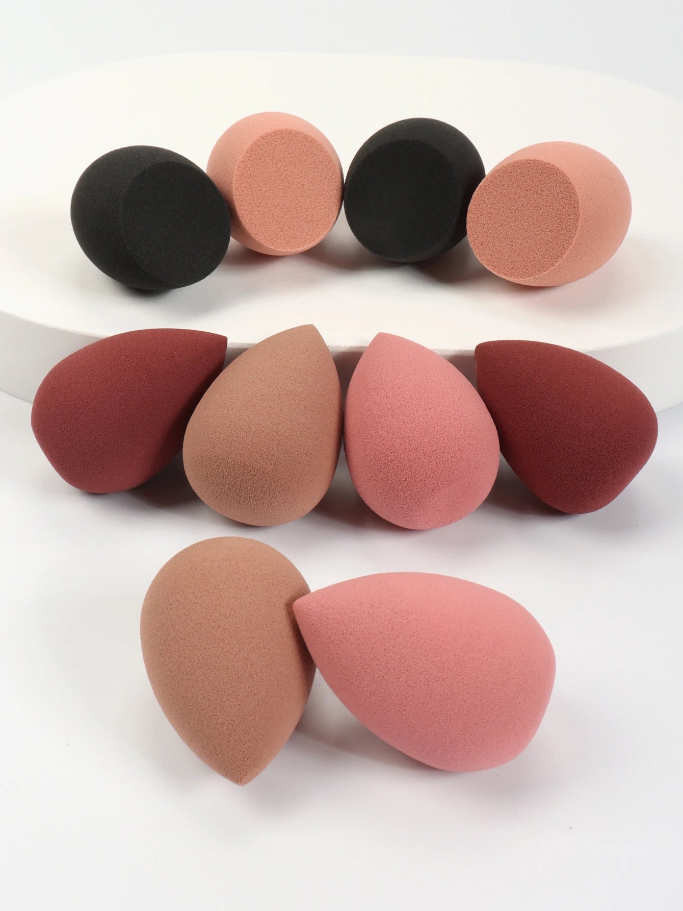 10 件 Mini Makeup Sponge Powder Puff Beauty Sponge for Makeup Concealer Liquid Foundation Face Cosmetic Puff Make up Sponge Beauty World Shop