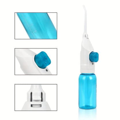 Household High Pressure Oral Irrigator Portable Teeth Clean Water Dental Floss Manual High Pressure Water Toothpick Beauty World Shop