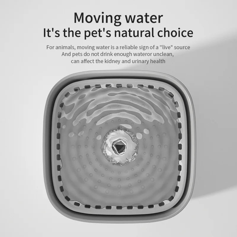 101oz/3L Pet Water Fountain Automatic Induction Circulating Filtering Cat Water Drinker USB Electric Mute Cats Water Dispenser Beauty World Shop