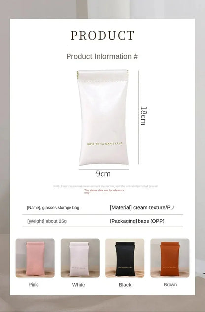 Glasses Bag, Female Sunglasses, Sunglasses Storage Box, Portable Cartridge, Myopia Eye Bag, Automatic Closing Protective Cover Beauty World Shop