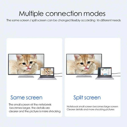 Typec to HDMI 4K 60Hz HD Video Conversion Cable Same Screen Cable TV Computer 2 Meters Braided Screen Projection Cable Packaging Beauty World Shop