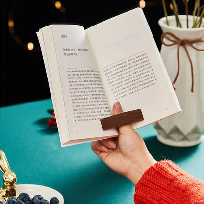 Hot Wooden Thumb Bookmark One Hand Reading Thumb Book Support Book Page Holder For Office Book Lovers Fast DIY Reading Aid Tools Beauty World Shop