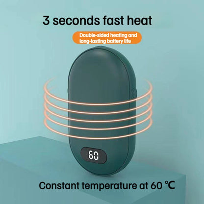USB Rechargeable Hand Warmer Power Bank 2-in-1 Mini Electric Heater High-Capacity Pocket Warmer Winter Gift for Cold Weather Beauty World Shop